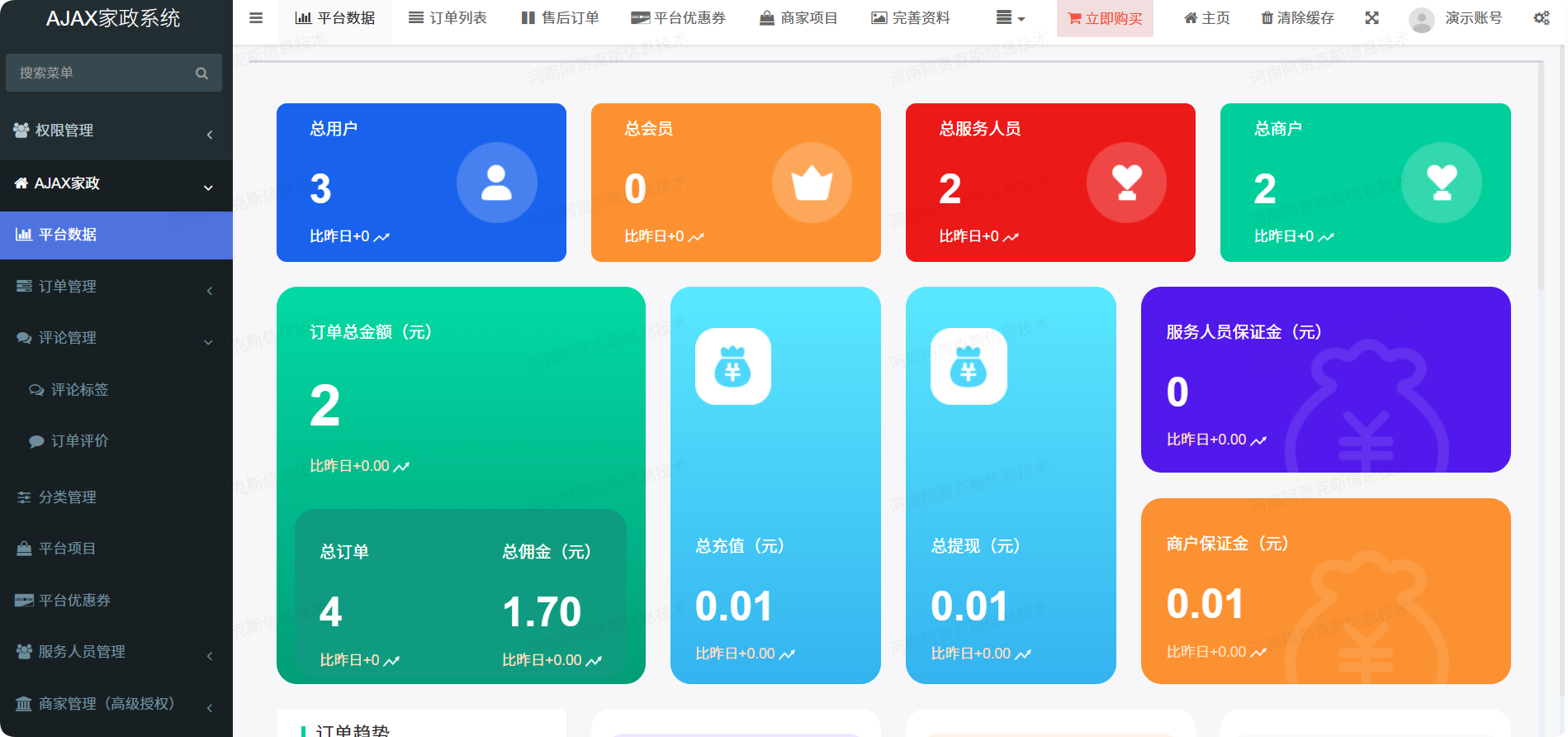 AJAX家政系统