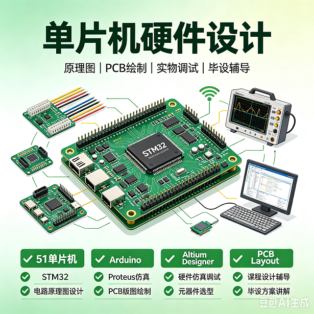 单片机硬件设计开发stm32、51单片机、proteus|PLC仿真